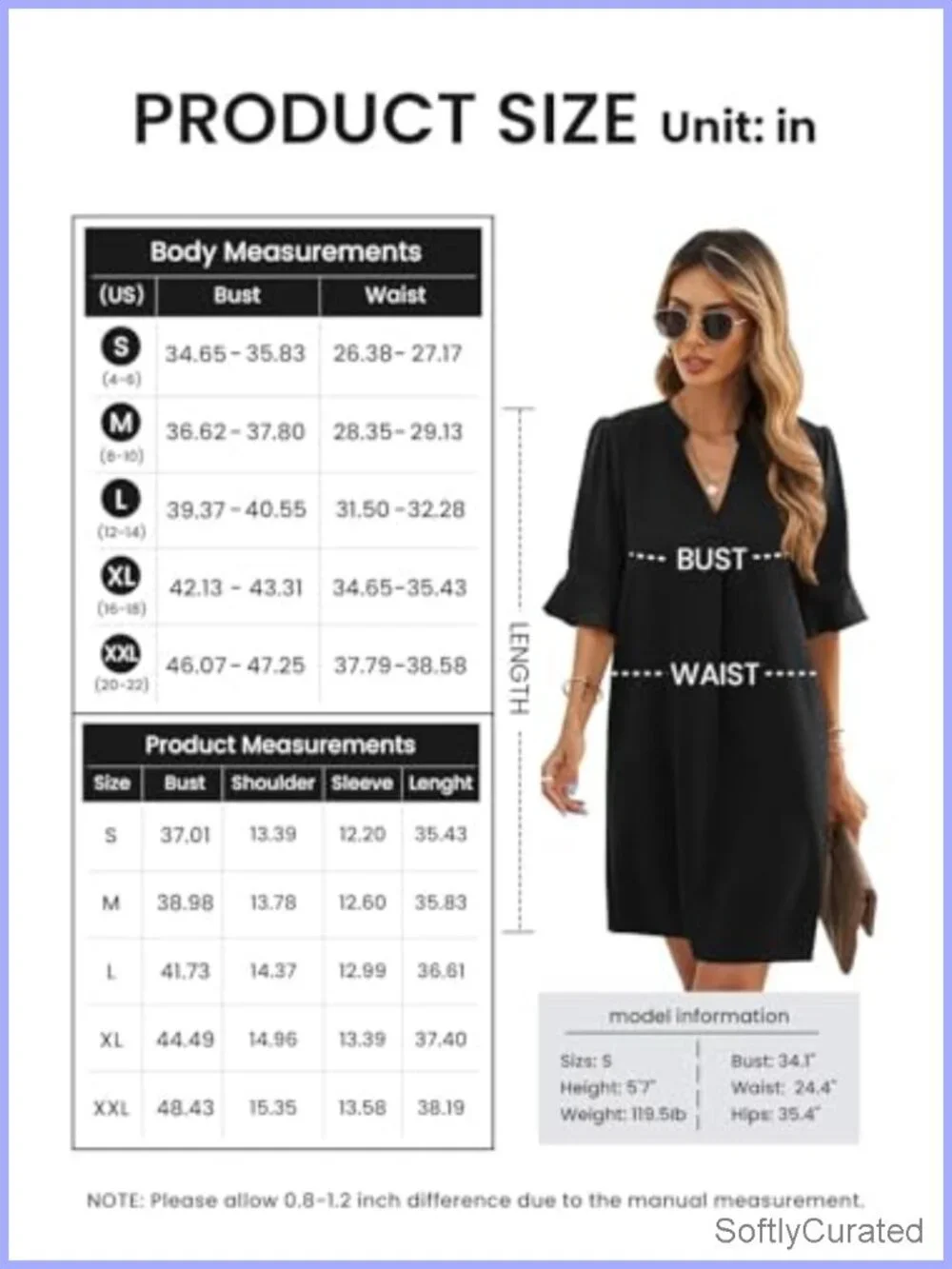 Womens Summer Ruffle Short Sleeve V Neck Shift Dress | Vacation Travel Outfit,